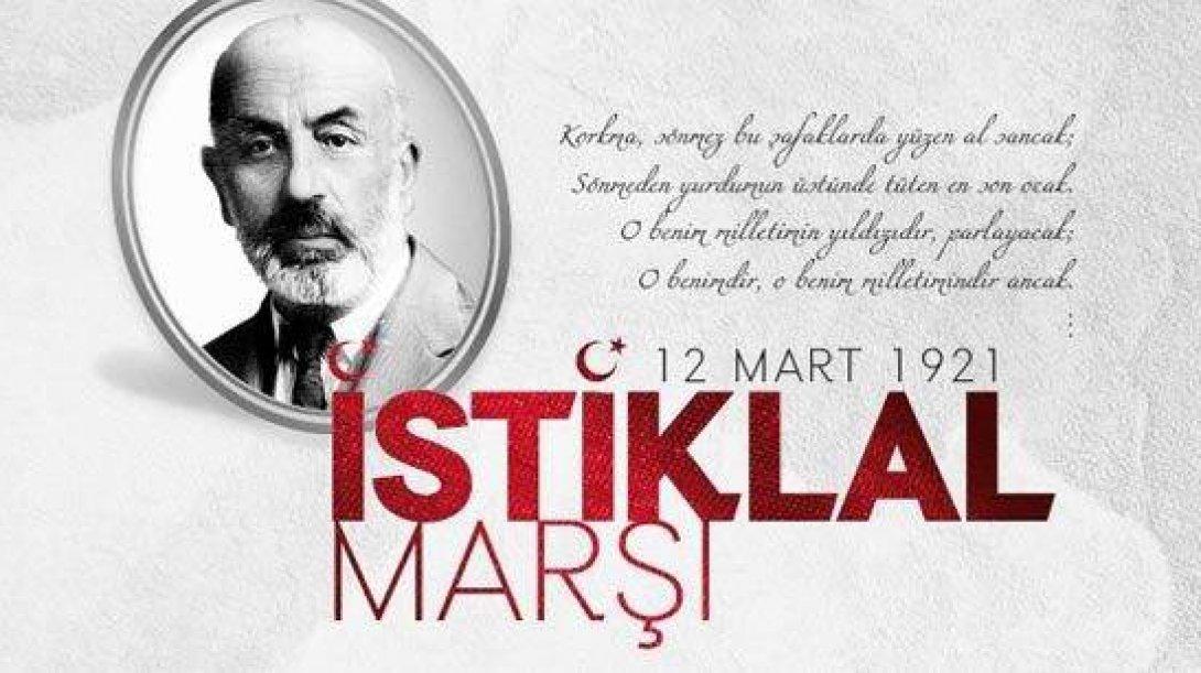 12 MART 1921 İSTİKLAL MARŞI'NIN KABULU