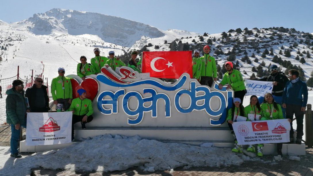 Dağ Kayağında Erzurum Spor Lisesi Türkiye Şampiyonu oldu.